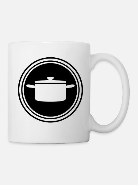 cercle de casserole - Mug blanc - blanc