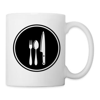 Fork Cutlery - Mug - white - Right
