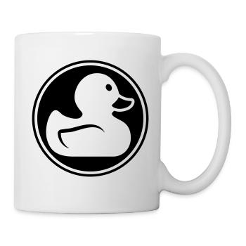 Icône de canard - Mug blanc - blanc - Droite