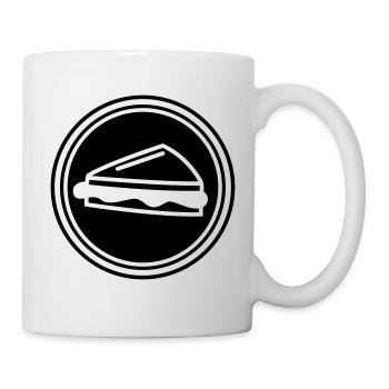 Sandwich - Tasse - Weiß - Rechts