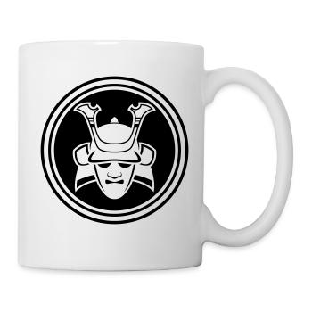 Samurai Helm - Tasse - Weiß - Rechts