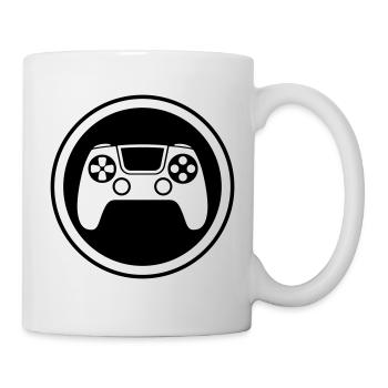 Contrôleur de symbole de manette de jeu - Mug blanc - blanc - Droite