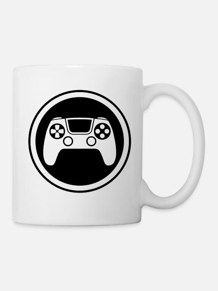 Gamepad Symbol Controller - Tasse - Weiß