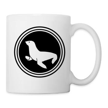 seehund tier - Tasse - Weiß - Rechts