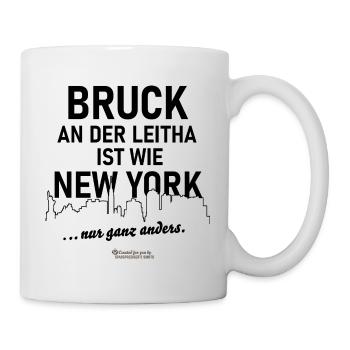 Bruck an der Leitha - Tasse - Weiß - Rechts
