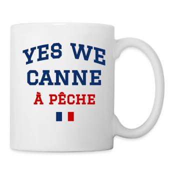Yes we canne à pêche - Mug blanc - blanc - Droite