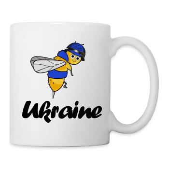 ukraine uno slava ukraini sonnenblume selenskyj - Tasse - Weiß - Rechts