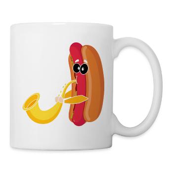 Saxophonist Saxophone Wurst Music Musician - Mug - white - Right