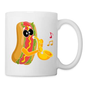 Saxophonist Saxophone Wurst Music Musician - Mug - white - Right