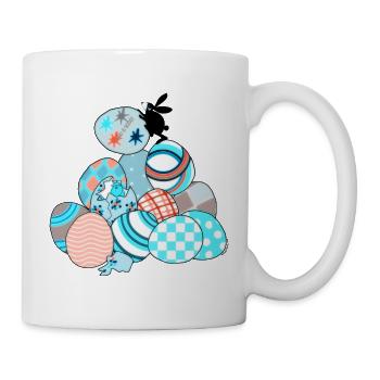 Der Osterhase - Tasse - Weiß - Rechts