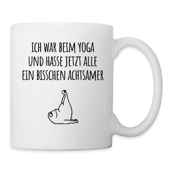 Yoga Frosch - Tasse - Weiß - Rechts