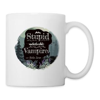 Bella Swan quote about Edward, book quote Silhouette - Mug - white - Right