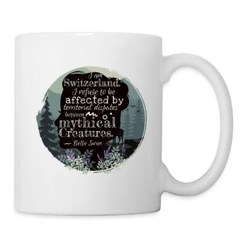 Bella Swan-Zitat über Edward,Buchzitat,Switzerland - Tasse - Weiß - Rechts