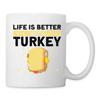 Food Love Sandwich Baguette Ketchup - Mug blanc - blanc - Droite