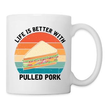 Food Love Sandwich Baguette Ketchup - Mug blanc - blanc - Droite