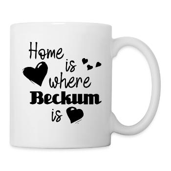 Zuhause in Beckum - Home is where Beckum is - Tasse - Weiß - Rechts
