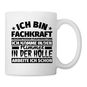 Fachkraft Medizinprodukteaufbereitung Geschenk lus - Tasse - Weiß - Rechts
