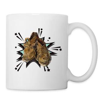 Vinzenz Van Gogh Shoes Painting Pop art - Mug - white - Right
