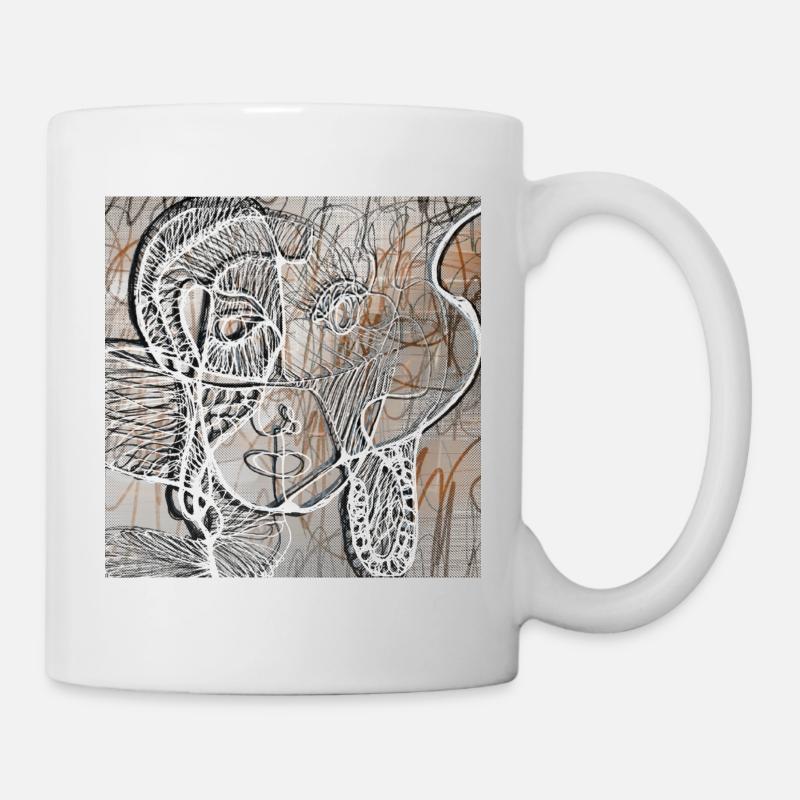 Collection Série OneLine - Mug blanc - blanc