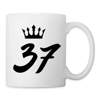 37 Couronne numérique - Mug blanc - blanc - Droite