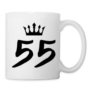 55 Couronne numérique - Mug blanc - blanc - Droite