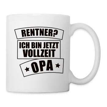 Opa Rentner - Tasse - Weiß - Rechts