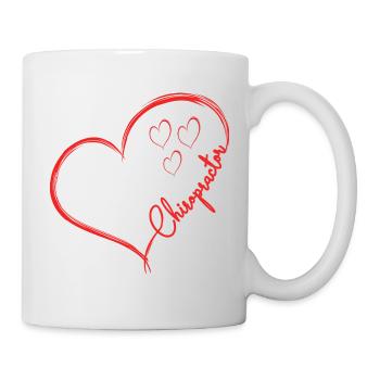 Chiropraticien Physiothérapeute Cœur I Cadeau - Mug blanc - blanc - Droite