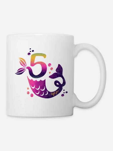 5th Birthday Mermaid - Mug - white
