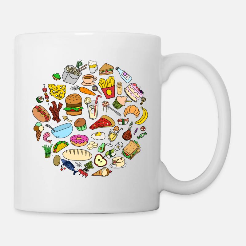 food circle - Mug - white