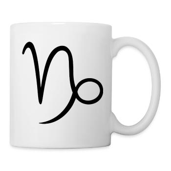 Signe du zodiaque Capricorne - Mug blanc - blanc - Droite