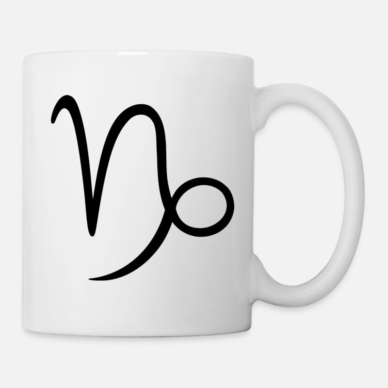 Sternzeichen Steinbock - Tasse - Weiß
