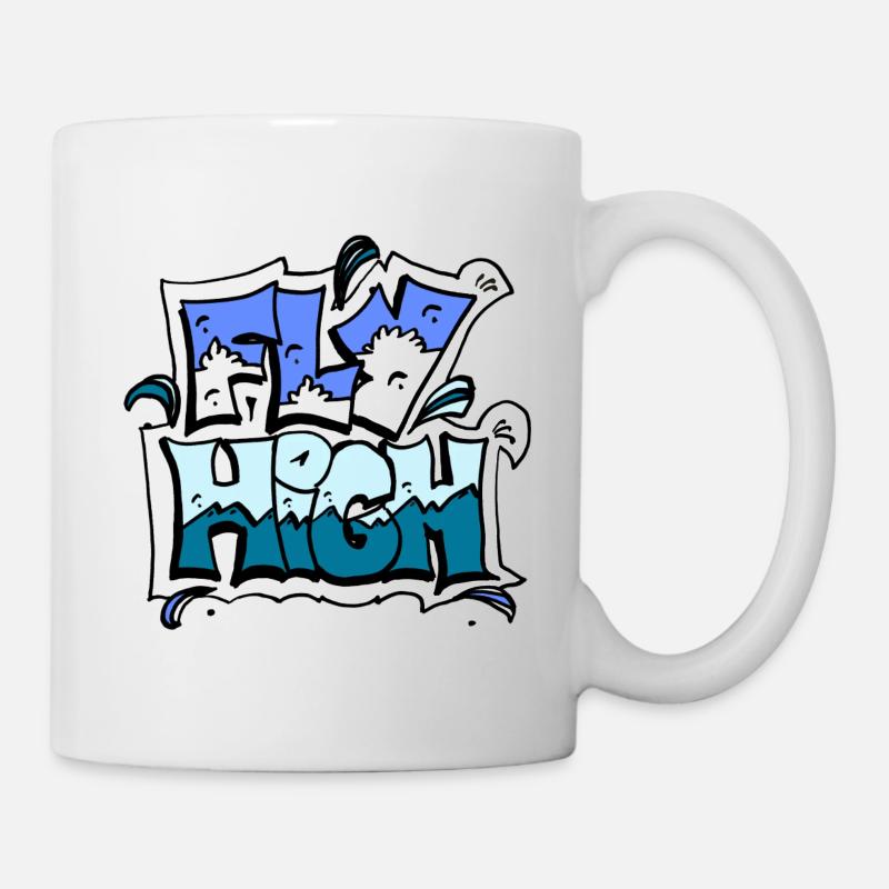 fly high - Mug - white