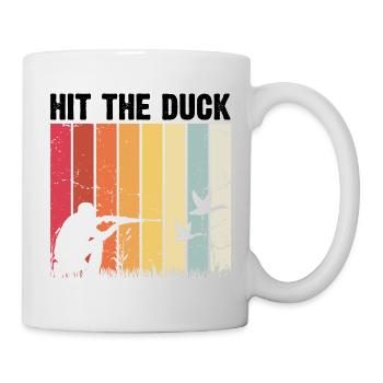 Drôle de conception de chasse au canard Hunter Hunting Duck Design - Mug blanc - blanc - Droite