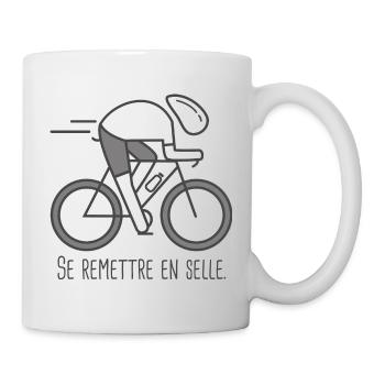 velo vélo vélos velos cycliste remettre en selle - Mug blanc - blanc - Droite