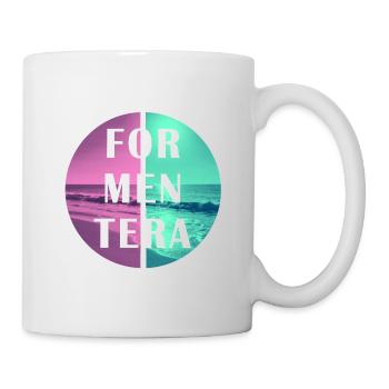 Formentera Sommer Sonne Strand Meer Palmen Party - Tasse - Weiß - Rechts