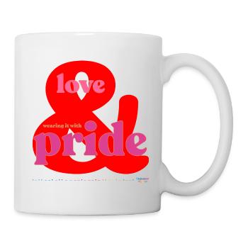 Rouge Fierté - Mug blanc - blanc - Droite