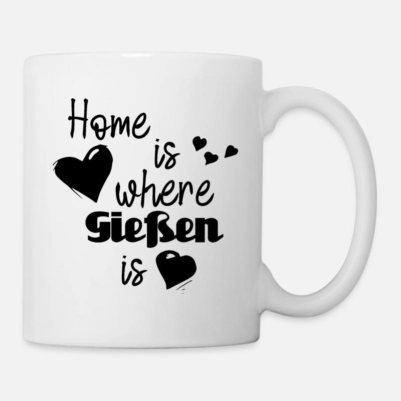 Zuhause in Gießen - Home is where Gießen is - Tasse - Weiß