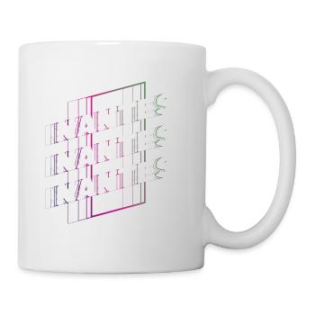 Nantes France City Font Skyline Accueil - Mug blanc - blanc - Droite