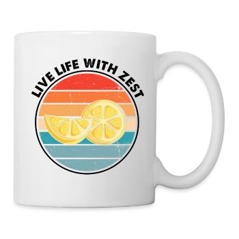 Zitronen Design Limonaden Stand Boss Lemon Verkauf - Tasse - Weiß - Rechts