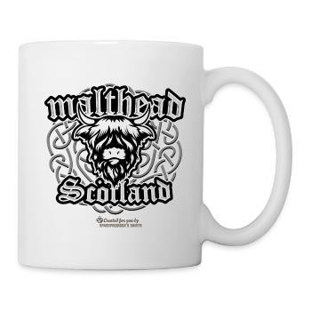 Malt Whiskey Malthead Celtic Design - Mug blanc - blanc - Droite