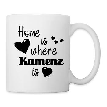 Zuhause in Kamenz - Home is where Kamenz is - Tasse - Weiß - Rechts