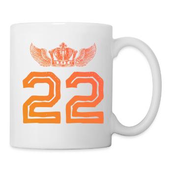 22 Number crown - Mug - white - Right
