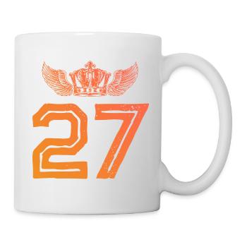 27 Couronne numérique - Mug blanc - blanc - Droite