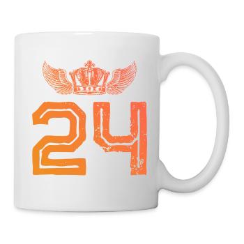 24 Couronne numérique - Mug blanc - blanc - Droite