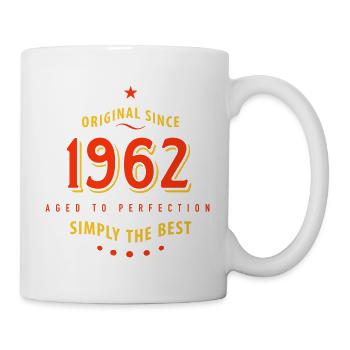 Original depuis 1962 anniversaire tout simplement la meilleure star - Mug blanc - blanc - Droite