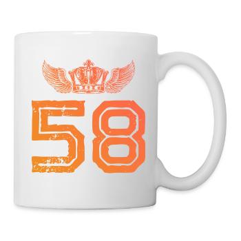 58 Couronne numérique - Mug blanc - blanc - Droite