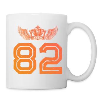82 Couronne numérique - Mug blanc - blanc - Droite