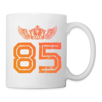 85 Couronne numérique - Mug blanc - blanc - Droite