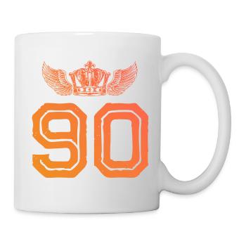 90 Number crown - Mug - white - Right