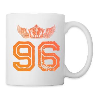 96 Couronne numérique - Mug blanc - blanc - Droite